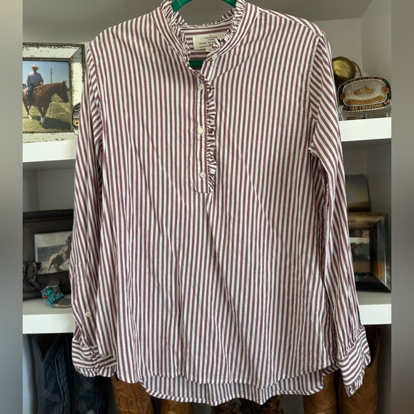 Trovata Tops - Trovata California Striped Blouse Sz L